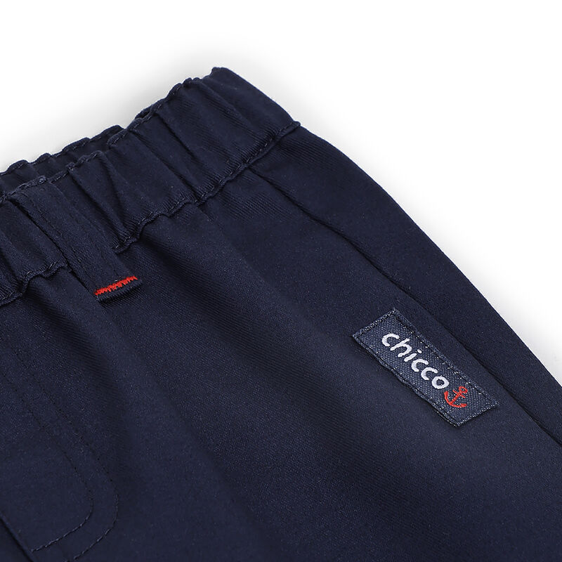 Boys Dark Blue Polo with Short Pants image number 5